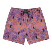 Psycho Bunny Chicago Men Swim Trunks Lavender Purple