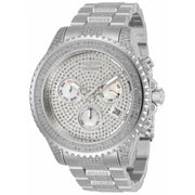 Invicta 47mm Grand Diver Quartz Chrono Diamond Pave Stainless Brac Watch