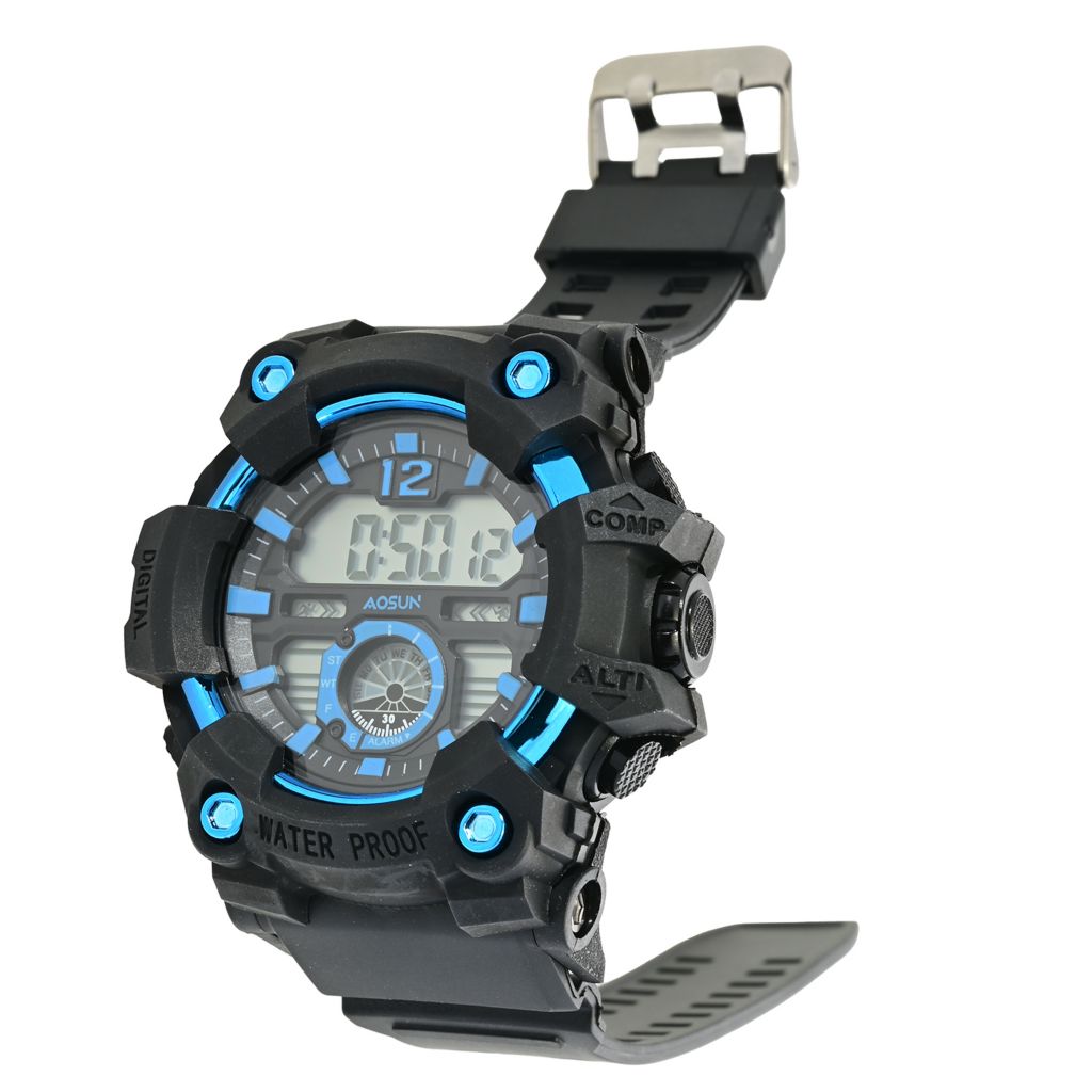 Digitex X Invicta 52mm Digital Resin Strap Watch