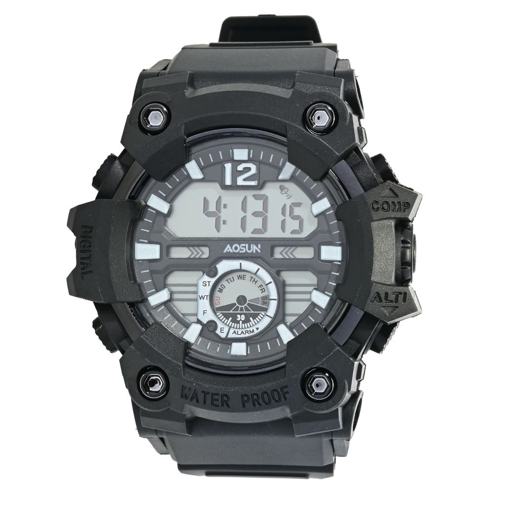 Digitex X Invicta 52mm Digital Resin Strap Watch