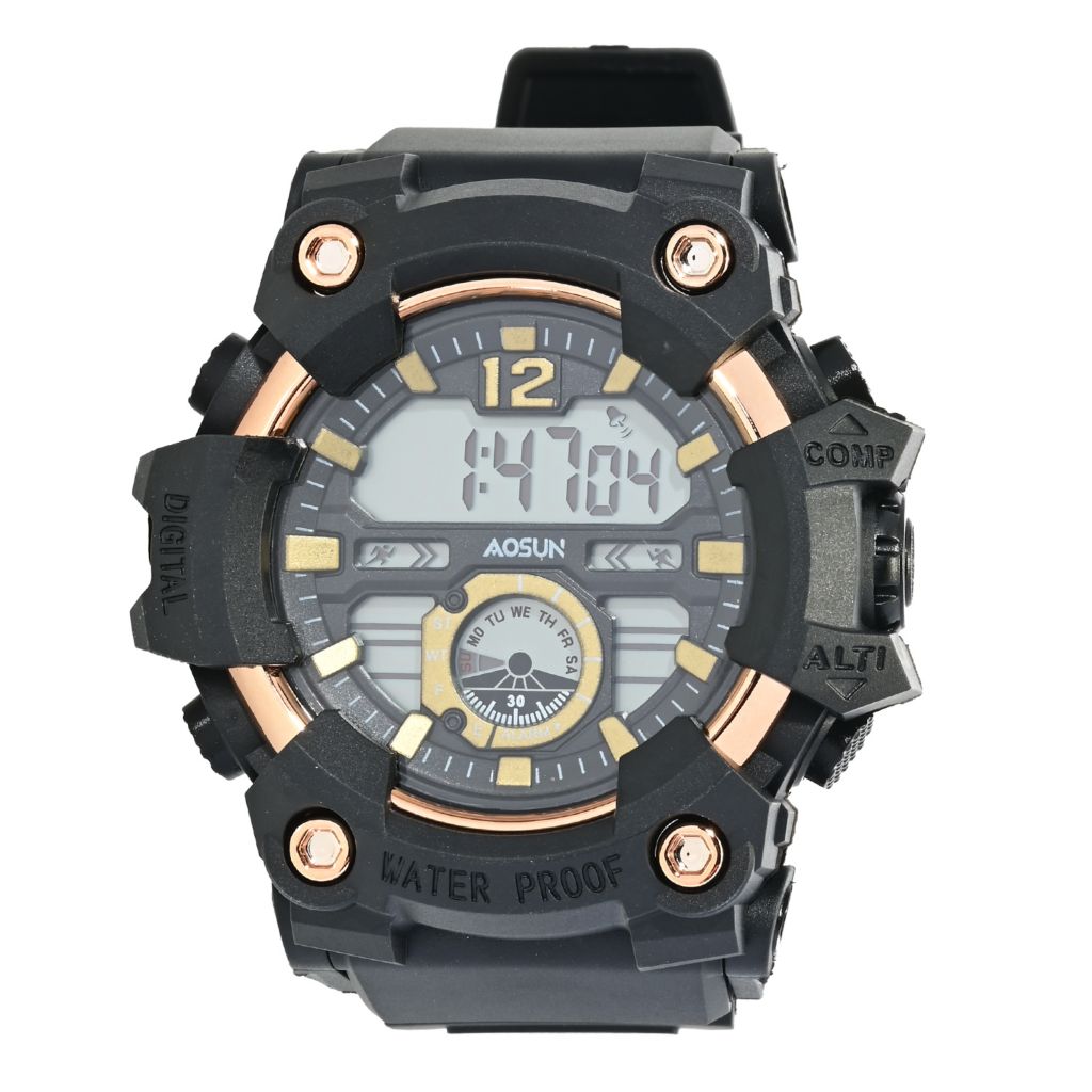 Digitex X Invicta 52mm Digital Resin Strap Watch