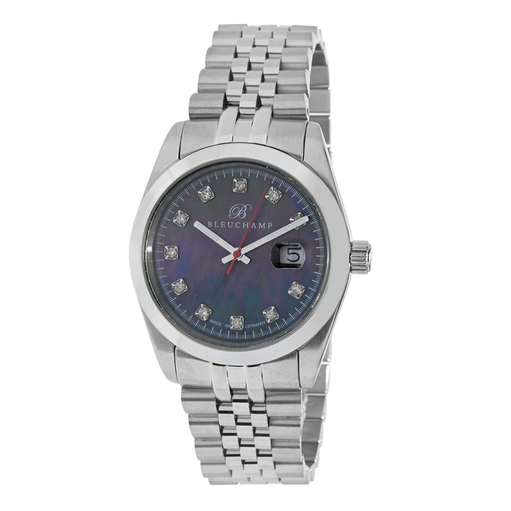 Bleuchamp Women's Date Just Le Swiss Quartz 0.44ctw Diamond Watch