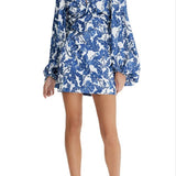 Significant Other Holly Floral Minidress in Navy Stencil Print Size 2