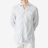 COTTON ON Men's Ashby Long Sleeve Shirt Blue Size Small