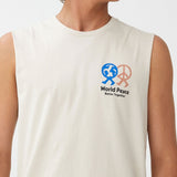 COTTON ON Men's Tbar Muscle Tank Top  White Size Small