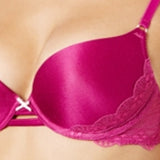 Heidi by Heidi Klum Women's Super Boost Geometric Lace Bra Pink Size 34C