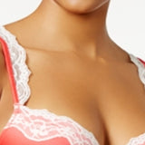 Heidi by Heidi Klum Women's Lace Bra Red Size 34DD