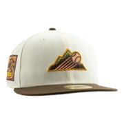 New Era Colorado Rockies 25th Anniversary Elements Pack Fitted Hat Off White/Brown