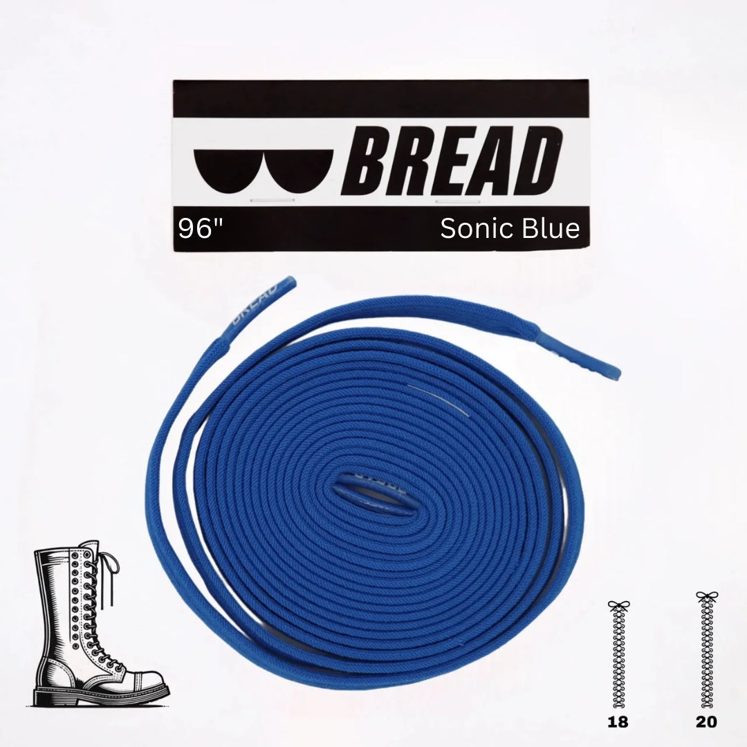 Sonic Blue Elastic Shoelaces