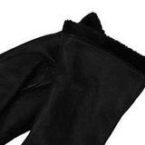 Charter Club Women's Faux Lined Leather Gloves Black Size Regular