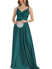 Spaghetti Strap Evening Dress
