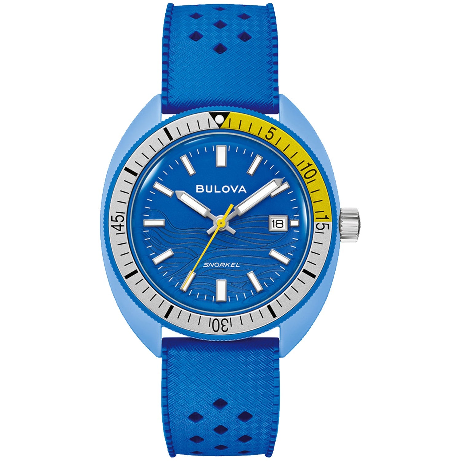 Bulova Men's Snorkel Blue Tang Fish Watch