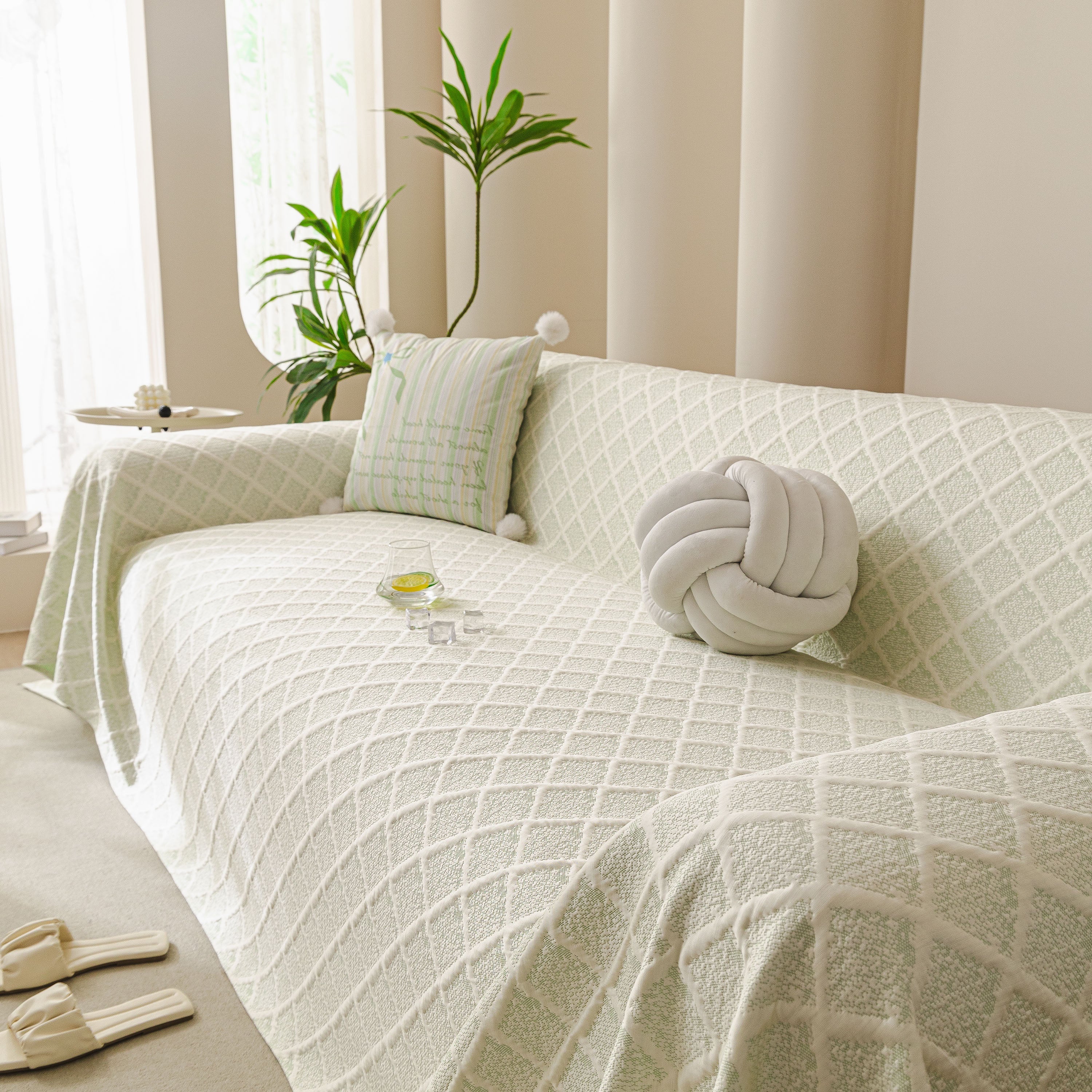 Cooling Couch Cover Throw, Washable Breathable Summer Bed Cover Sofa Protector Covers