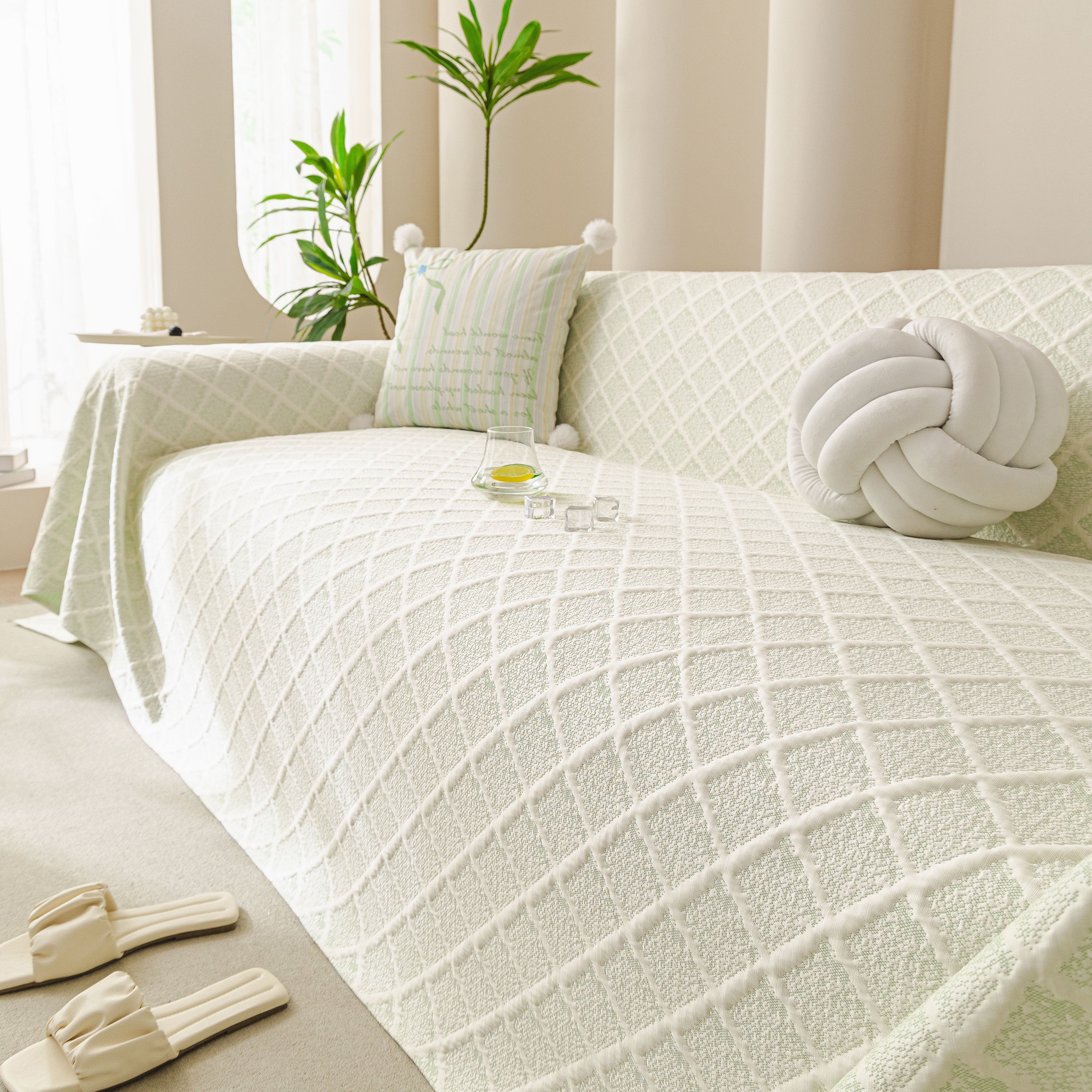 Cooling Couch Cover Throw, Washable Breathable Summer Bed Cover Sofa Protector Covers