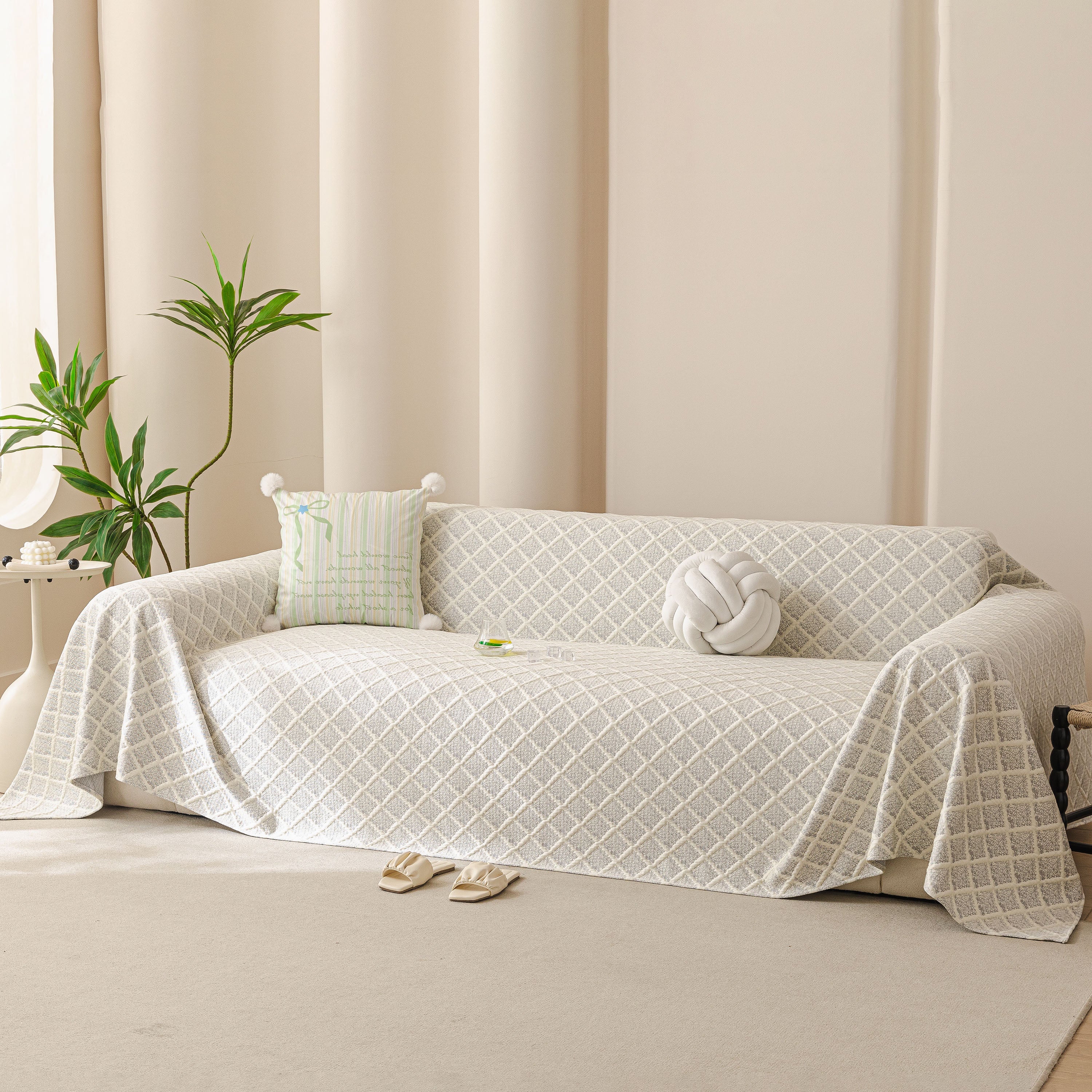 Cooling Couch Cover Throw, Washable Breathable Summer Bed Cover Sofa Protector Covers