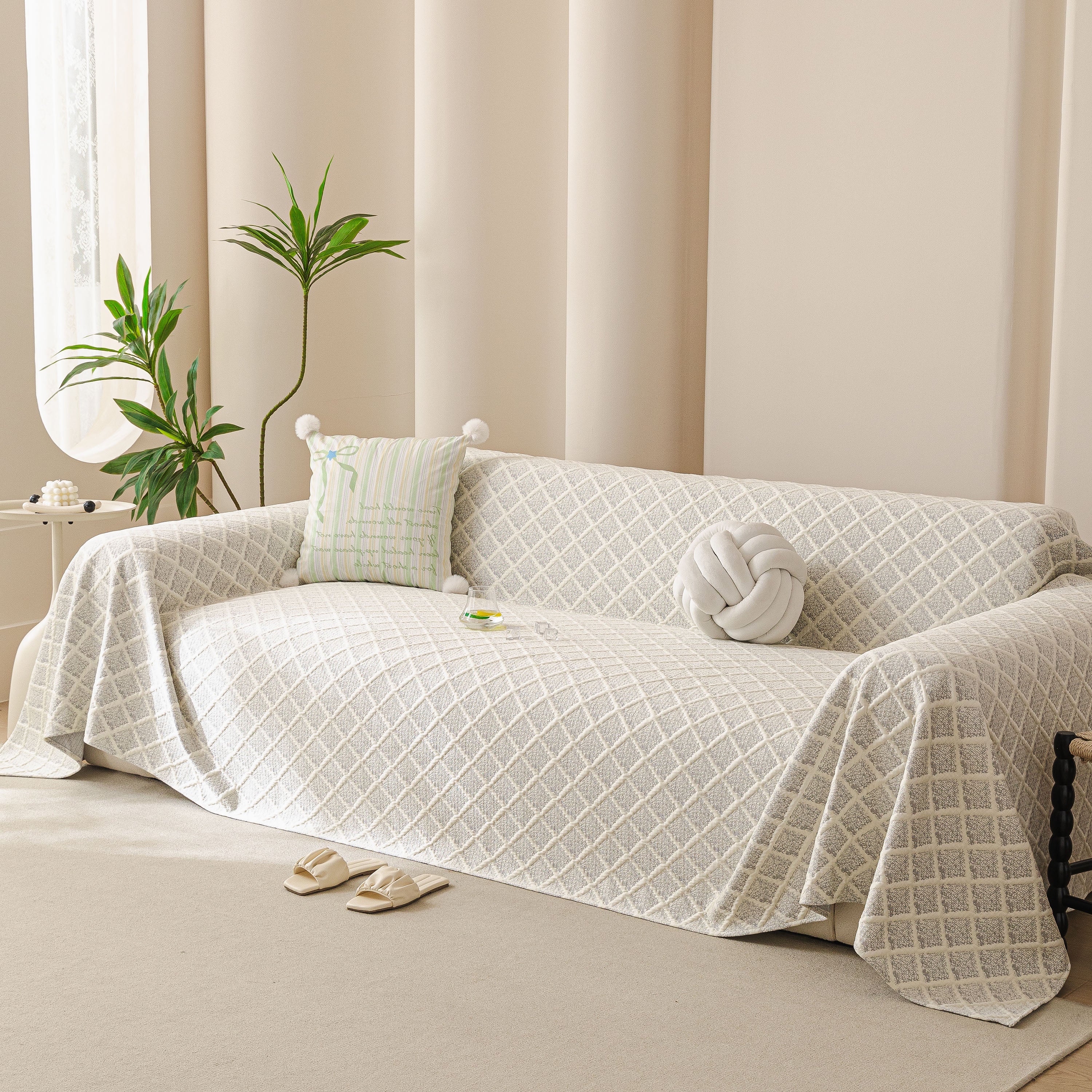 Cooling Couch Cover Throw, Washable Breathable Summer Bed Cover Sofa Protector Covers