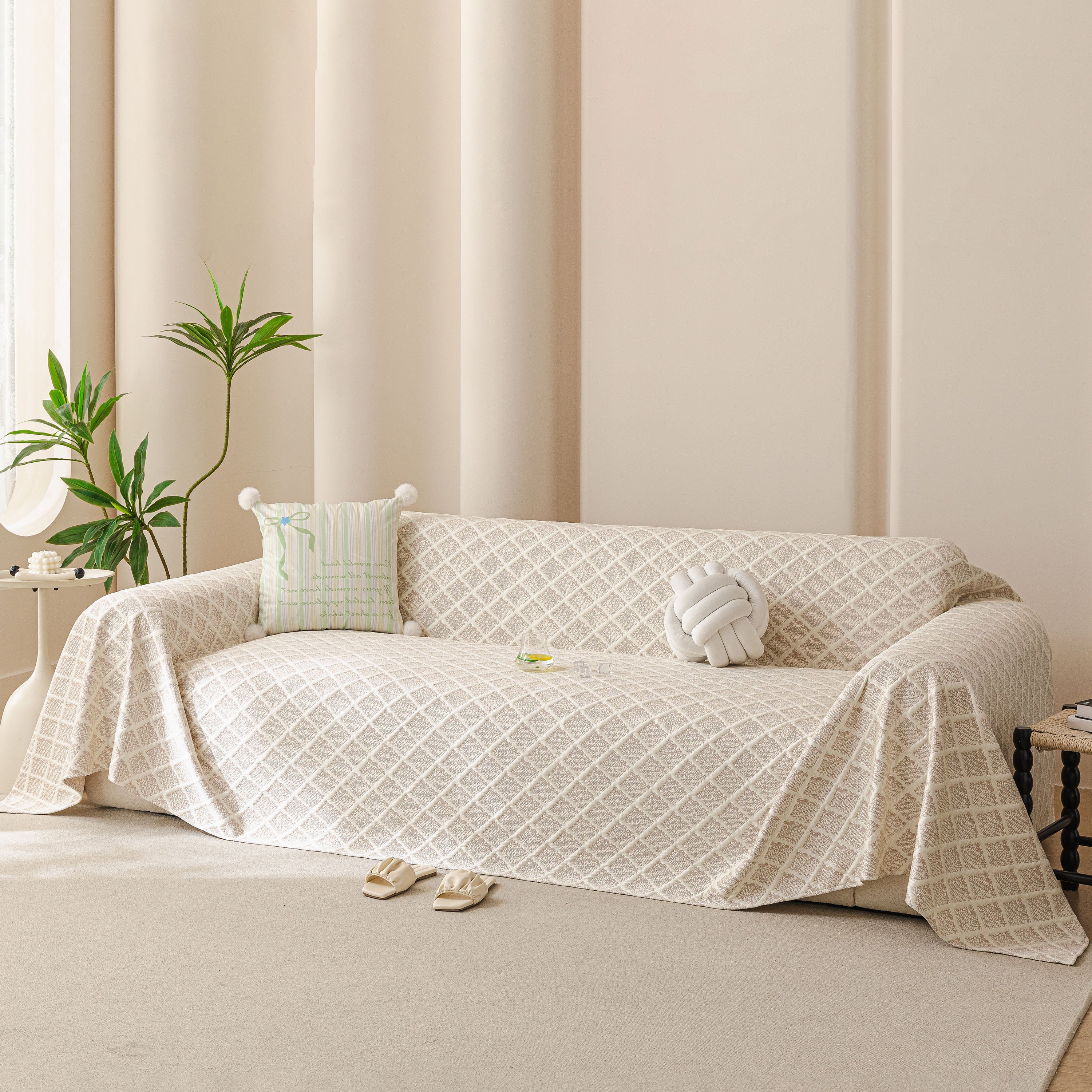 Cooling Couch Cover Throw, Washable Breathable Summer Bed Cover Sofa Protector Covers