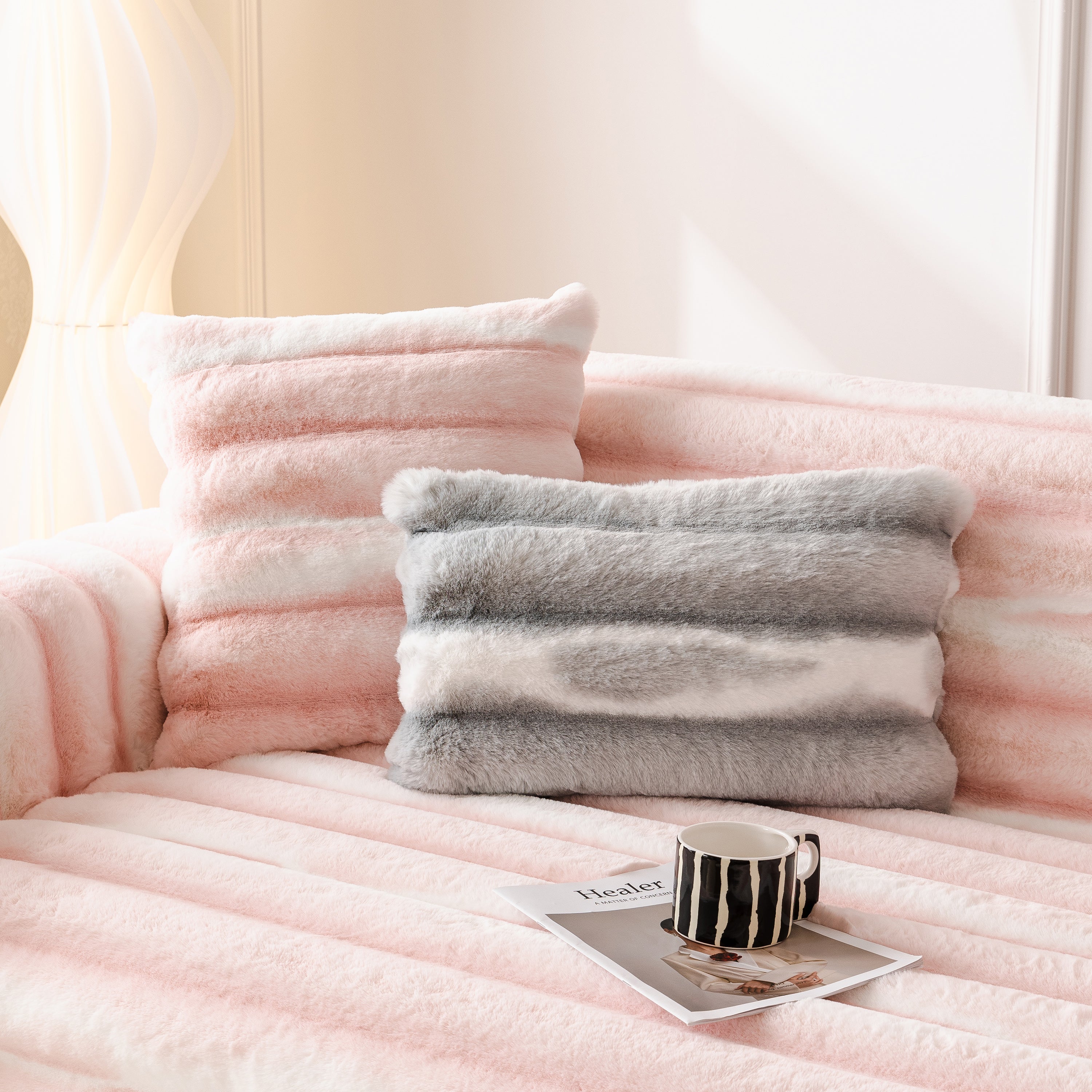 Ultra Soft Faux Fur Couch Cover – Large, Fluffy, And Elegant Sofa Throw Blanket
