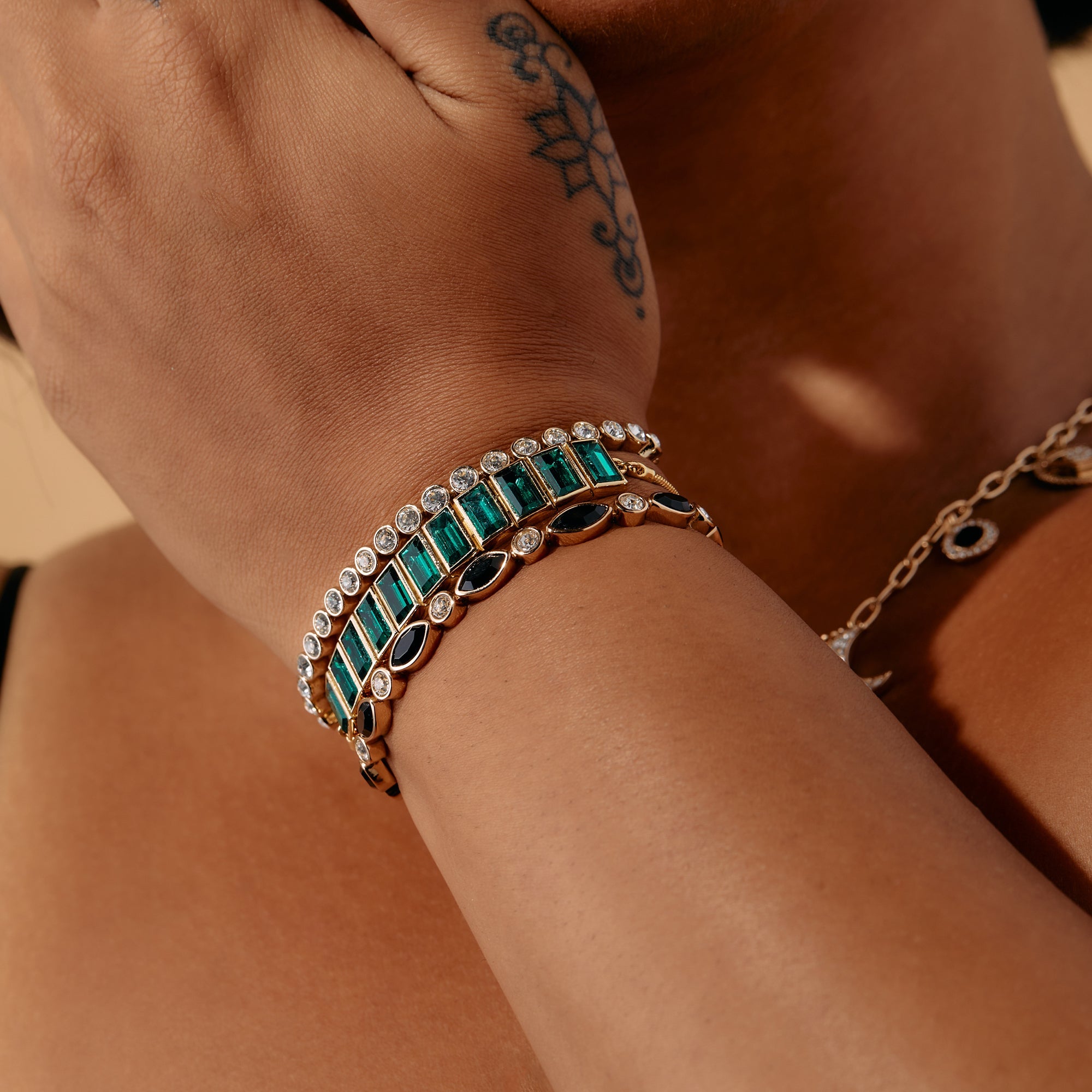 Baguette Crystal Tennis Bracelet