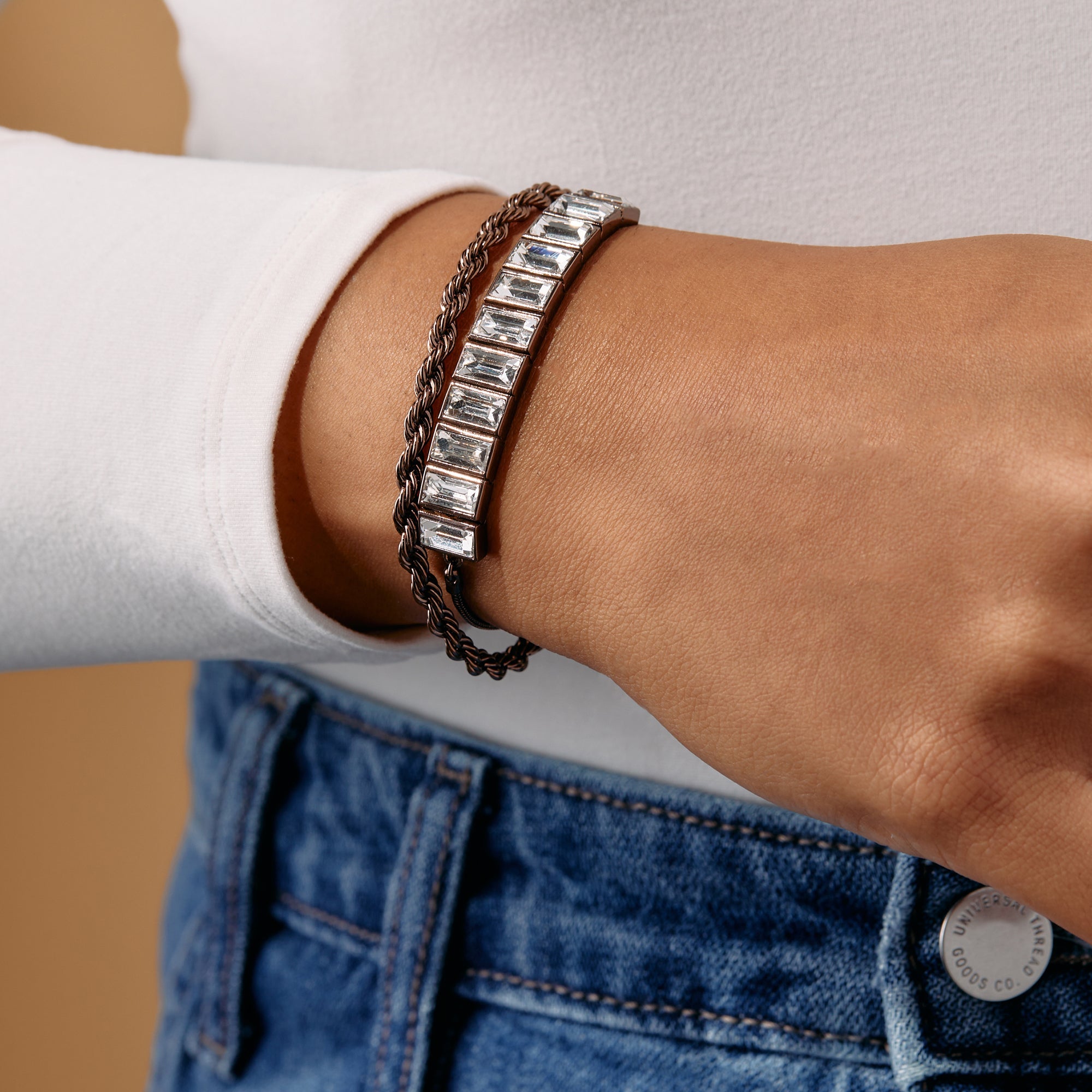 Baguette Crystal Tennis Bracelet