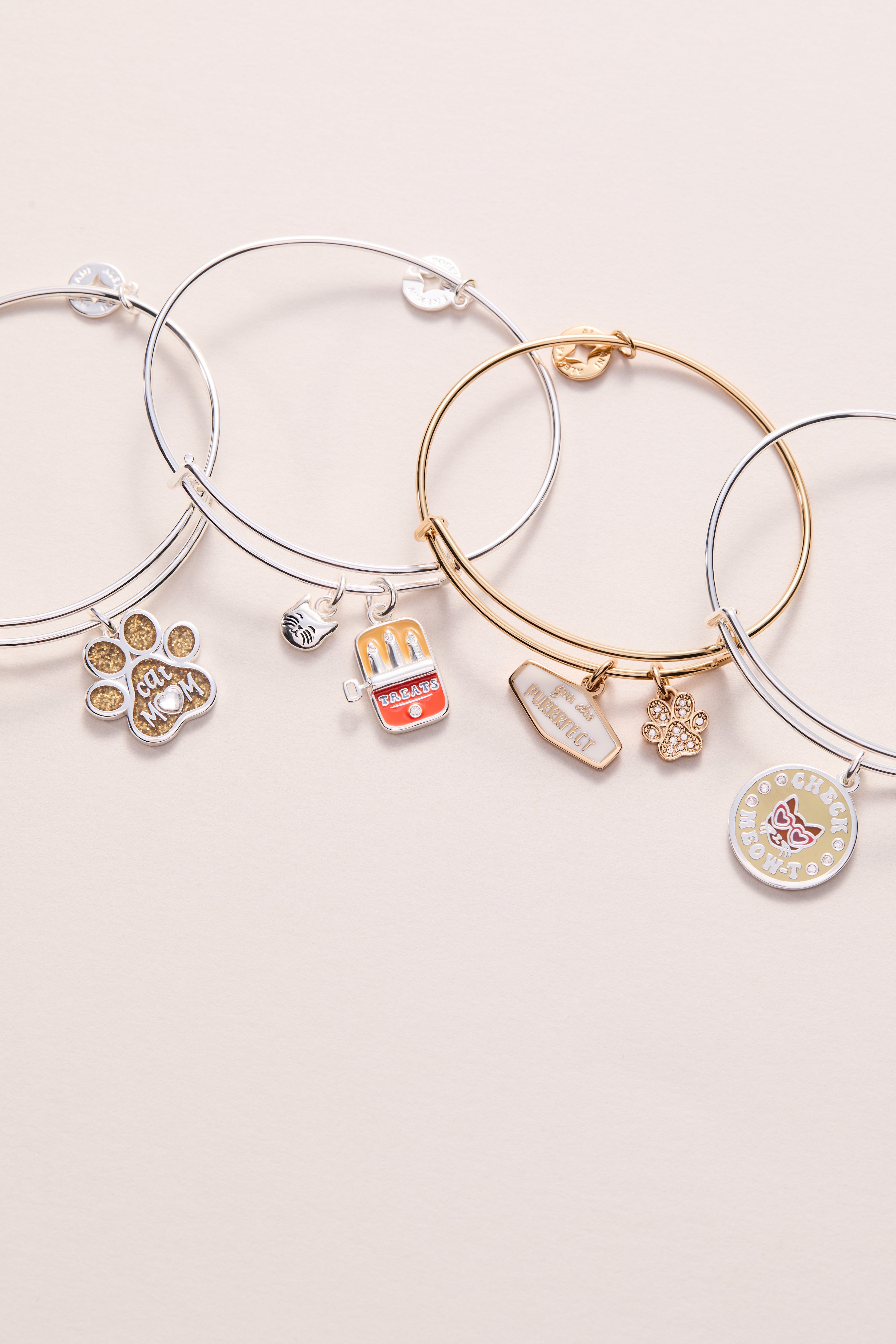 Cat Mom Charm Bangle
