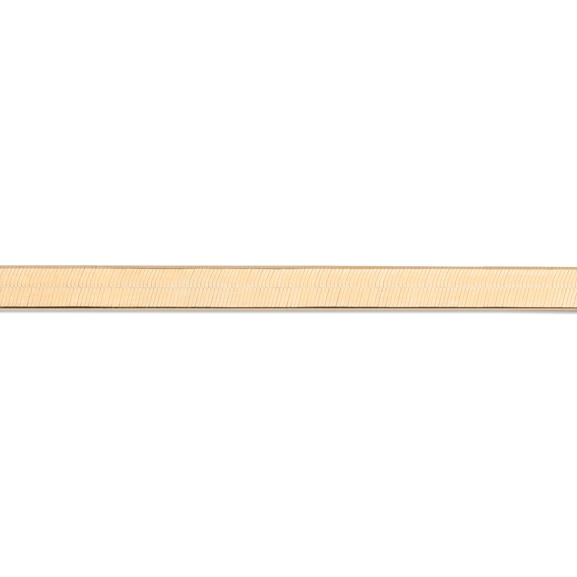 Gold Herringbone Chain Necklace