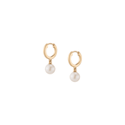 Pearl Huggie Earrings