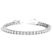 Lab Grown White Sapphire Tennis Bracelet - 10ct