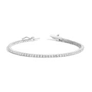 Lab Grown White Sapphire Tennis Bracelet
