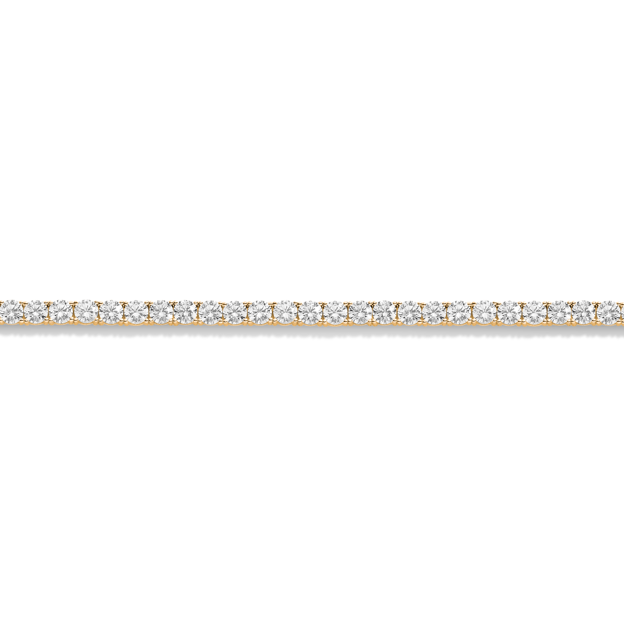 Lab Grown White Sapphire Tennis Necklace