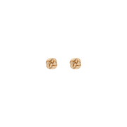Gold Knot Stud Earrings
