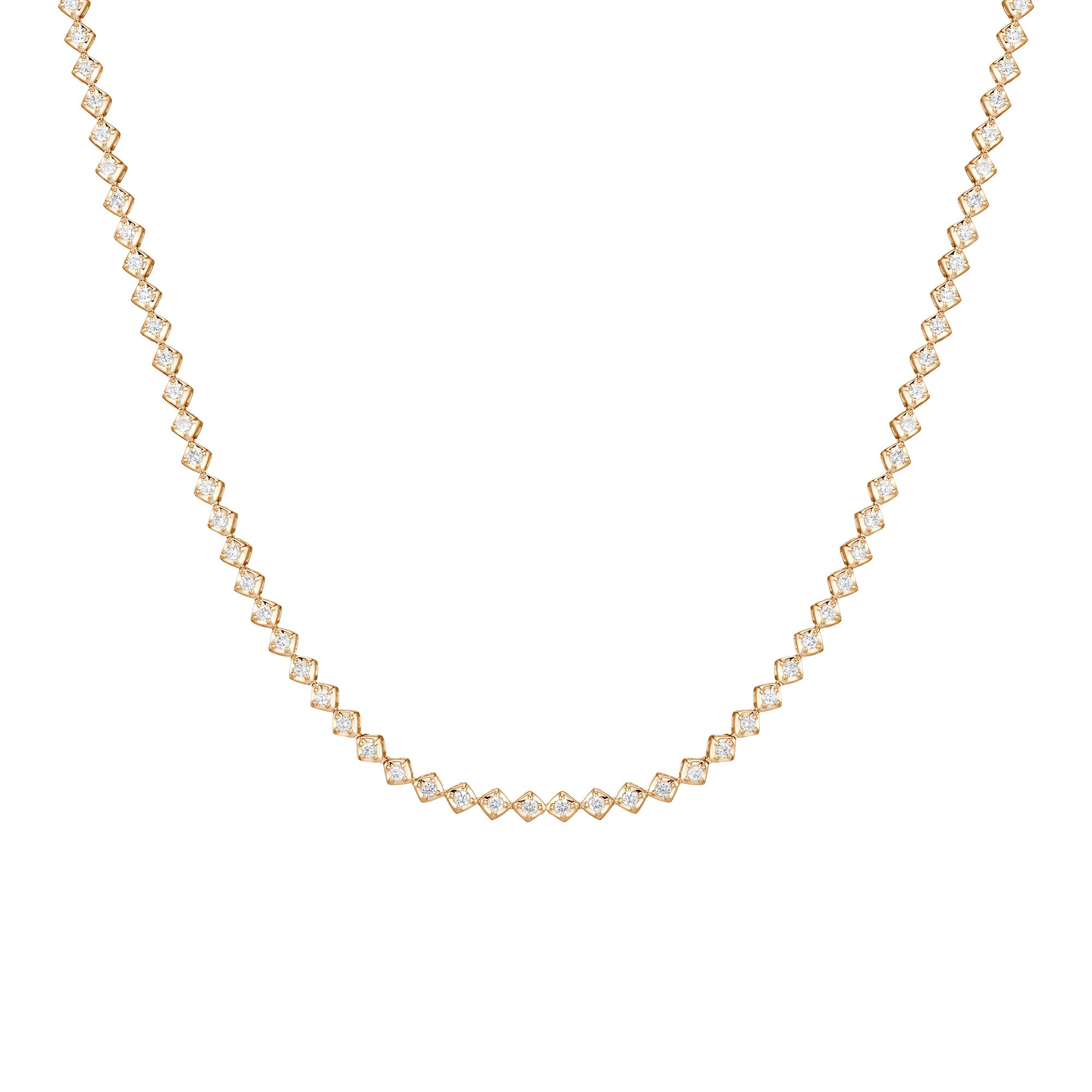 Petite Lab Grown Diamond Tennis Necklace