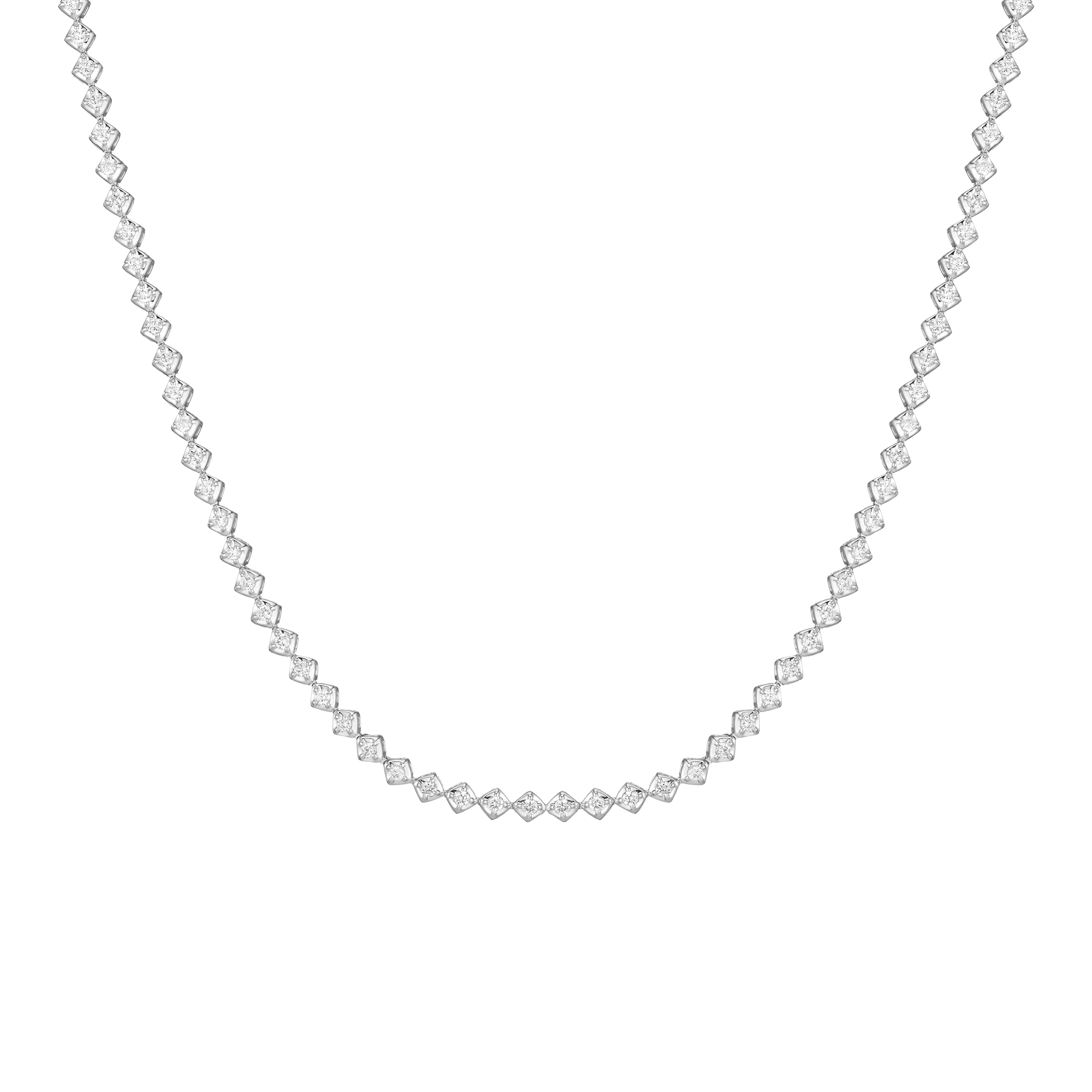Petite Lab Grown Diamond Tennis Necklace