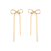 Herringbone Bow Earrings