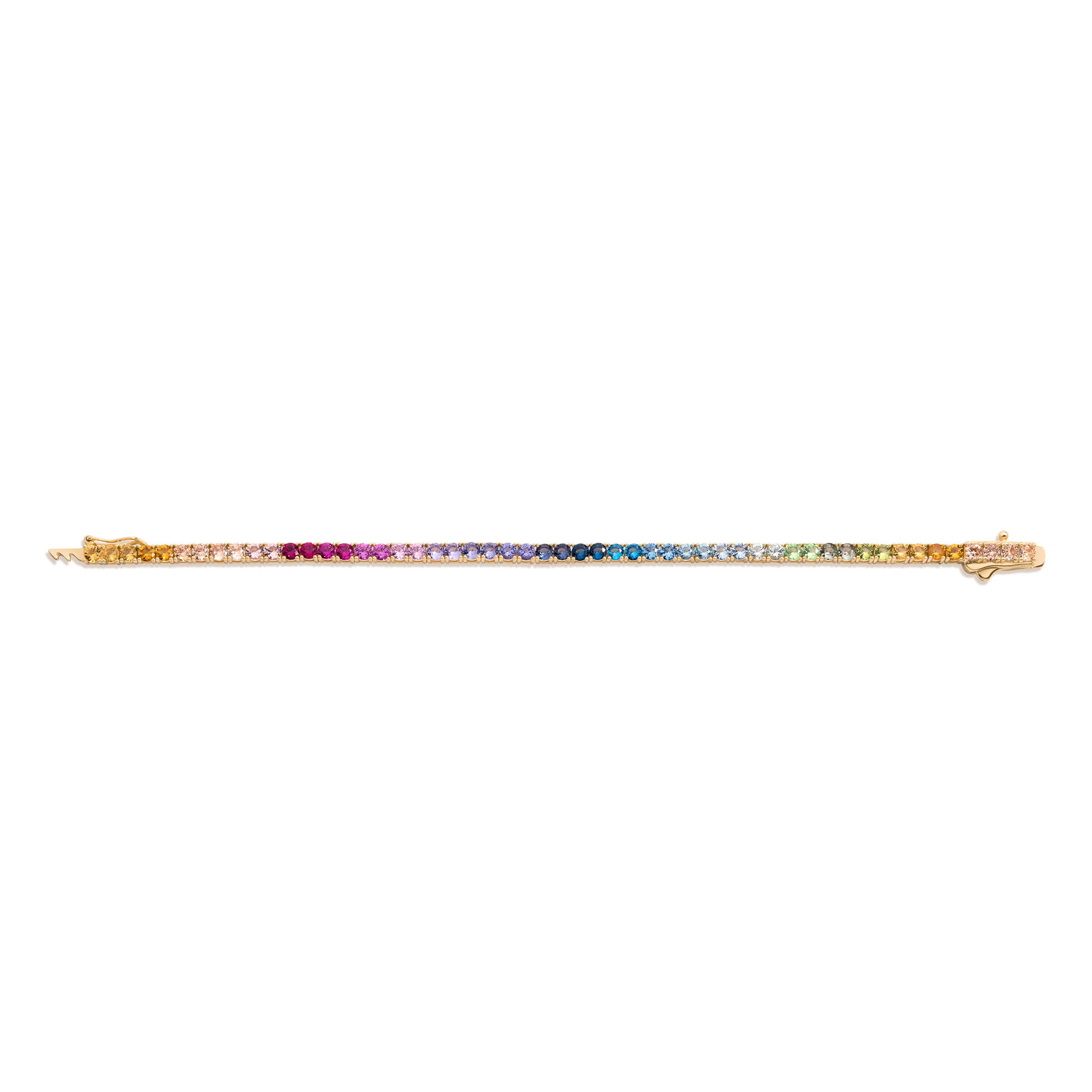 Ombré Rainbow Tennis Bracelet