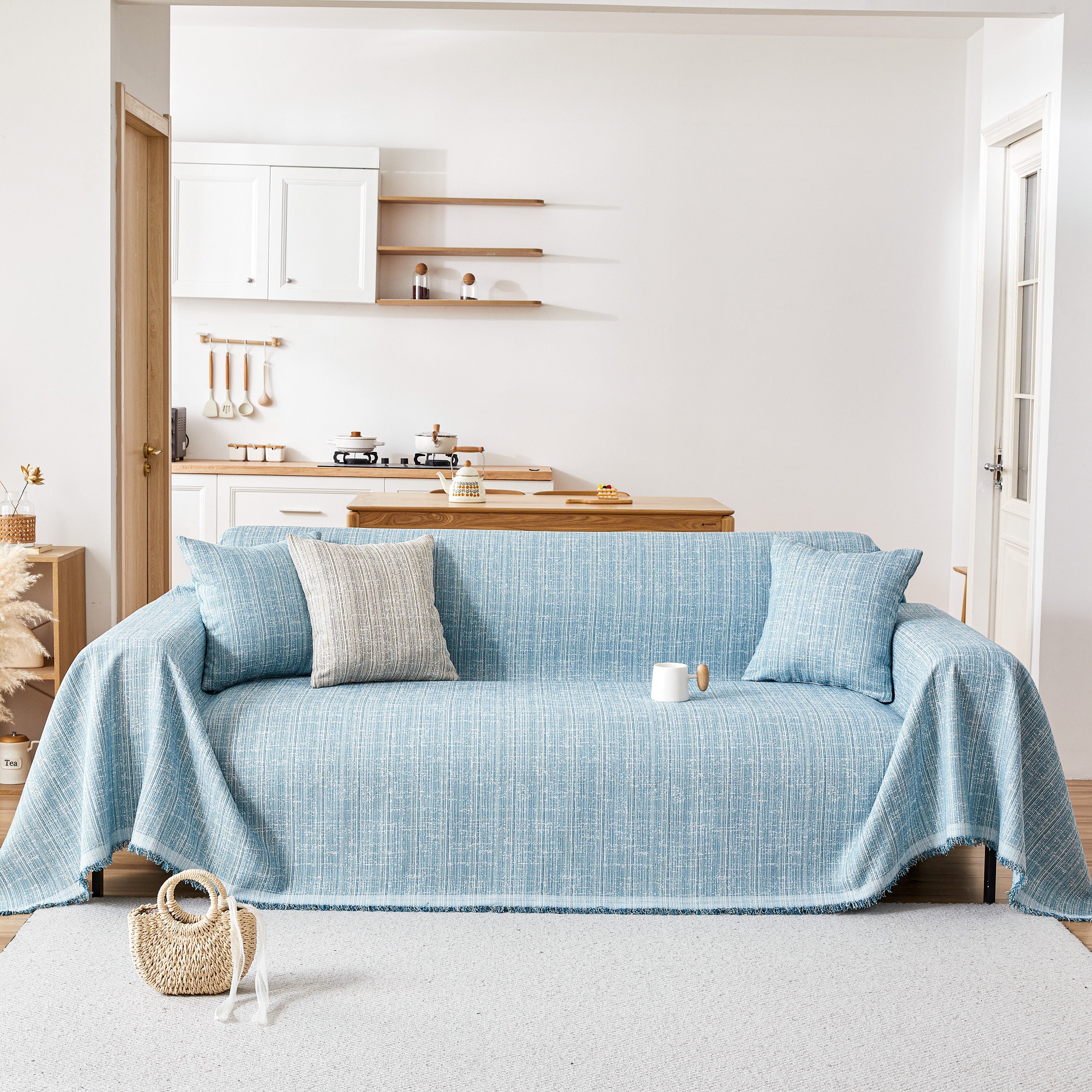 Couch Cover Blanket Couch Covers For Most Shape Sofas Washable Durable Sofa Throw Cover With Tassels