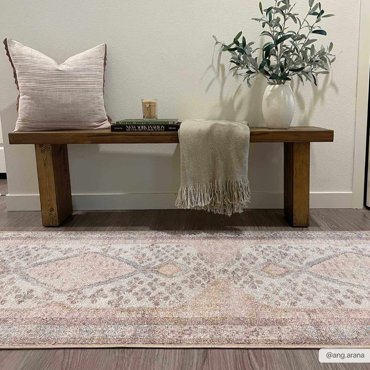 Analu Non-slip Washable Rug