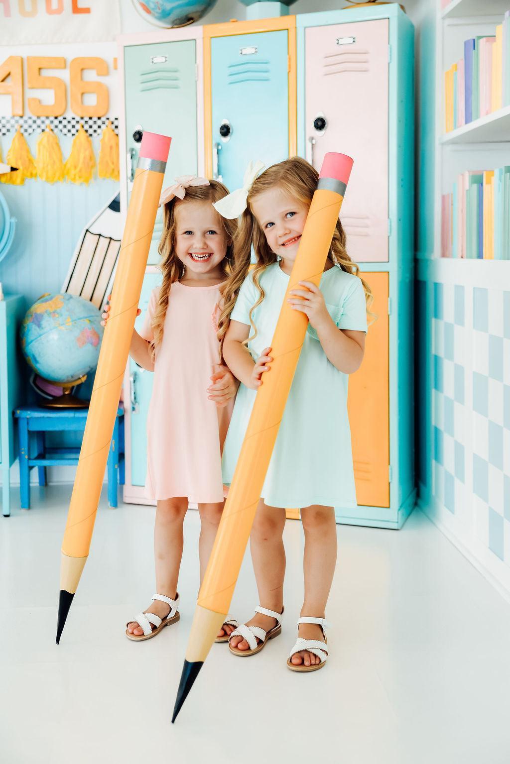 Peach T-shirt Dress
