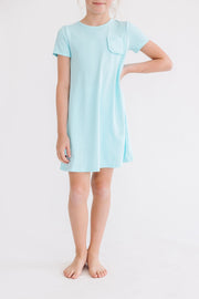Aqua T-shirt Dress