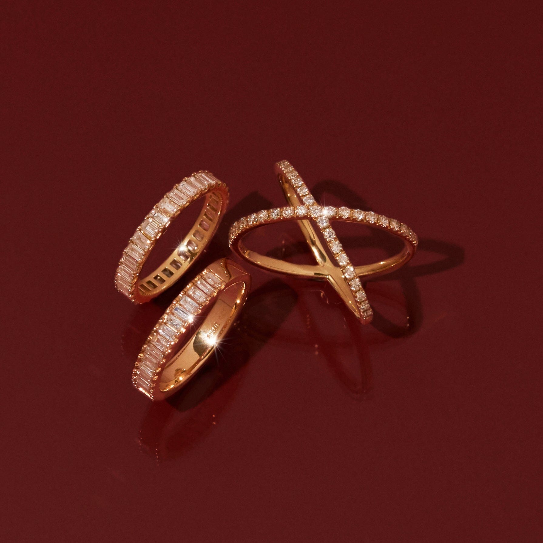 Bold Diamond Baguette Ring