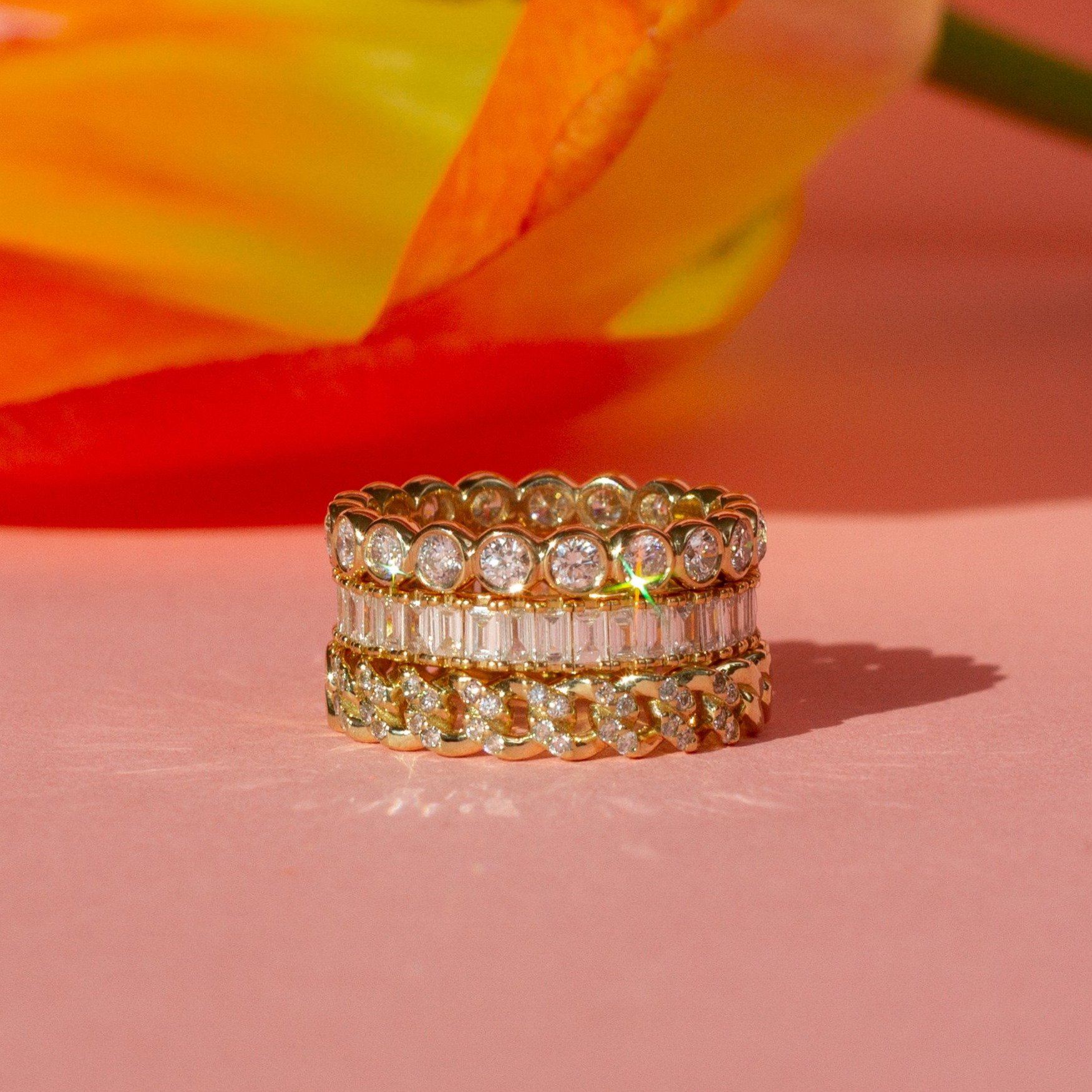 Bold Diamond Baguette Ring