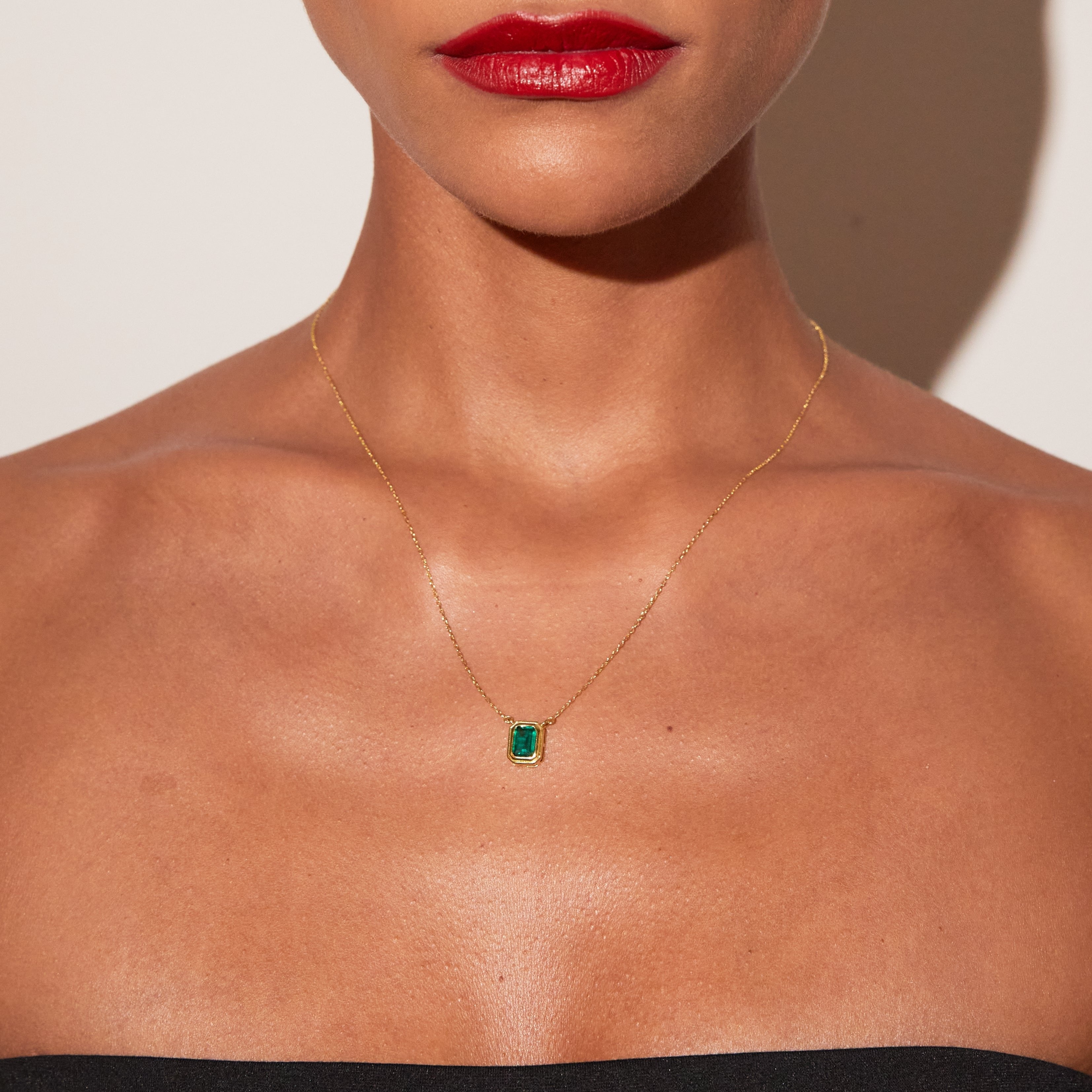 Lab Grown Emerald Heirloom Necklace
