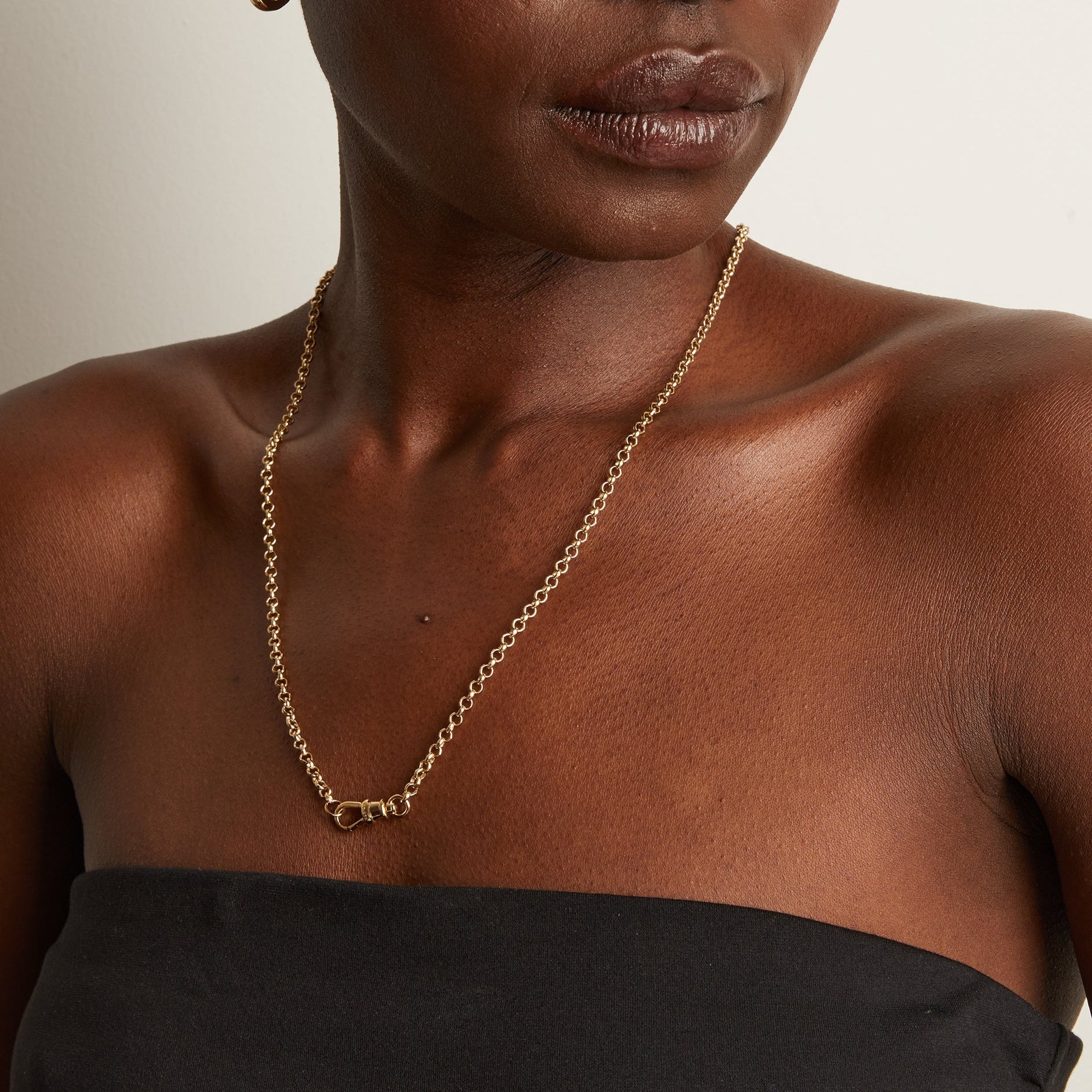 Gold Rolo Chain Necklace