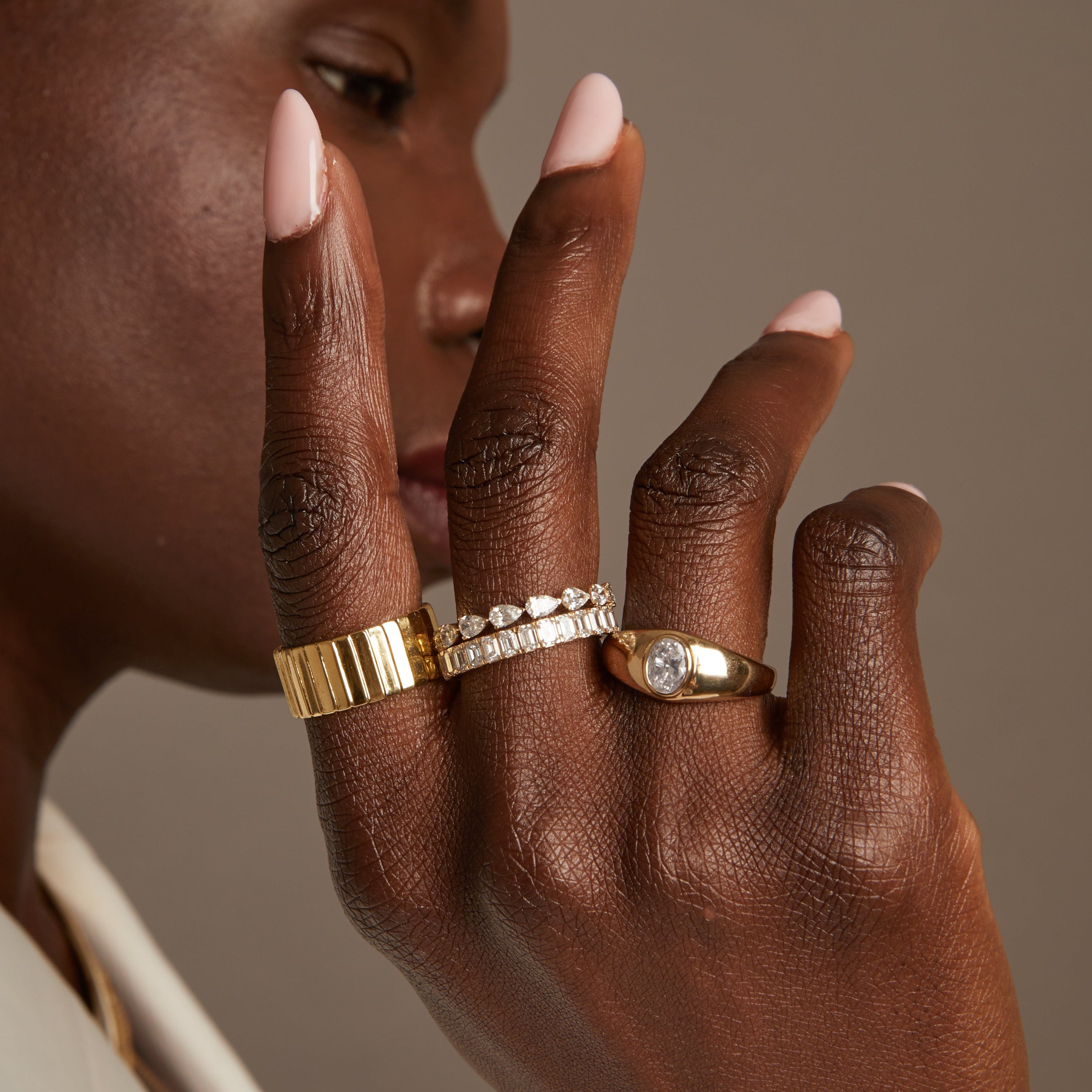 Bold Diamond Baguette Ring