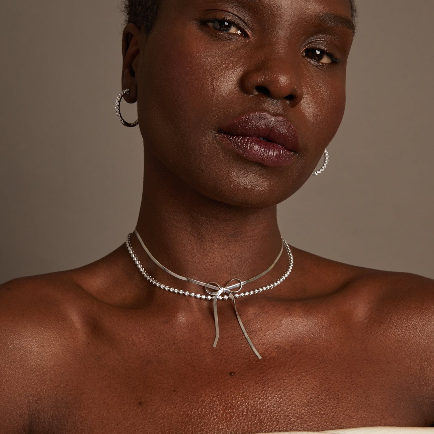 Petite Lab Grown Diamond Tennis Necklace