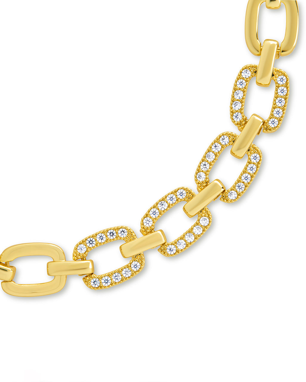 Fiona Cz Statement Chain Link Bracelet