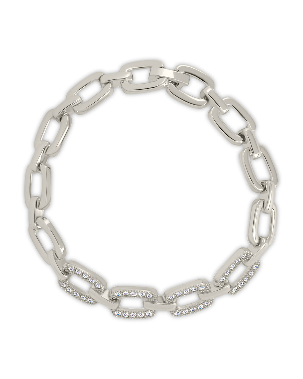 Fiona Cz Statement Chain Link Bracelet