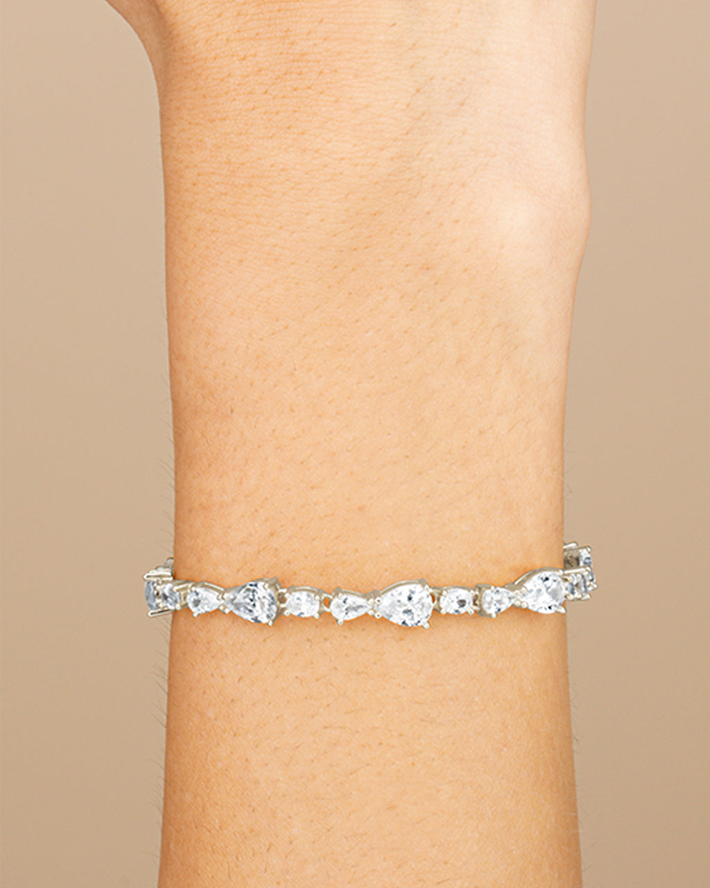 Sterling Silver Wyatt Cz Tennis Bracelet
