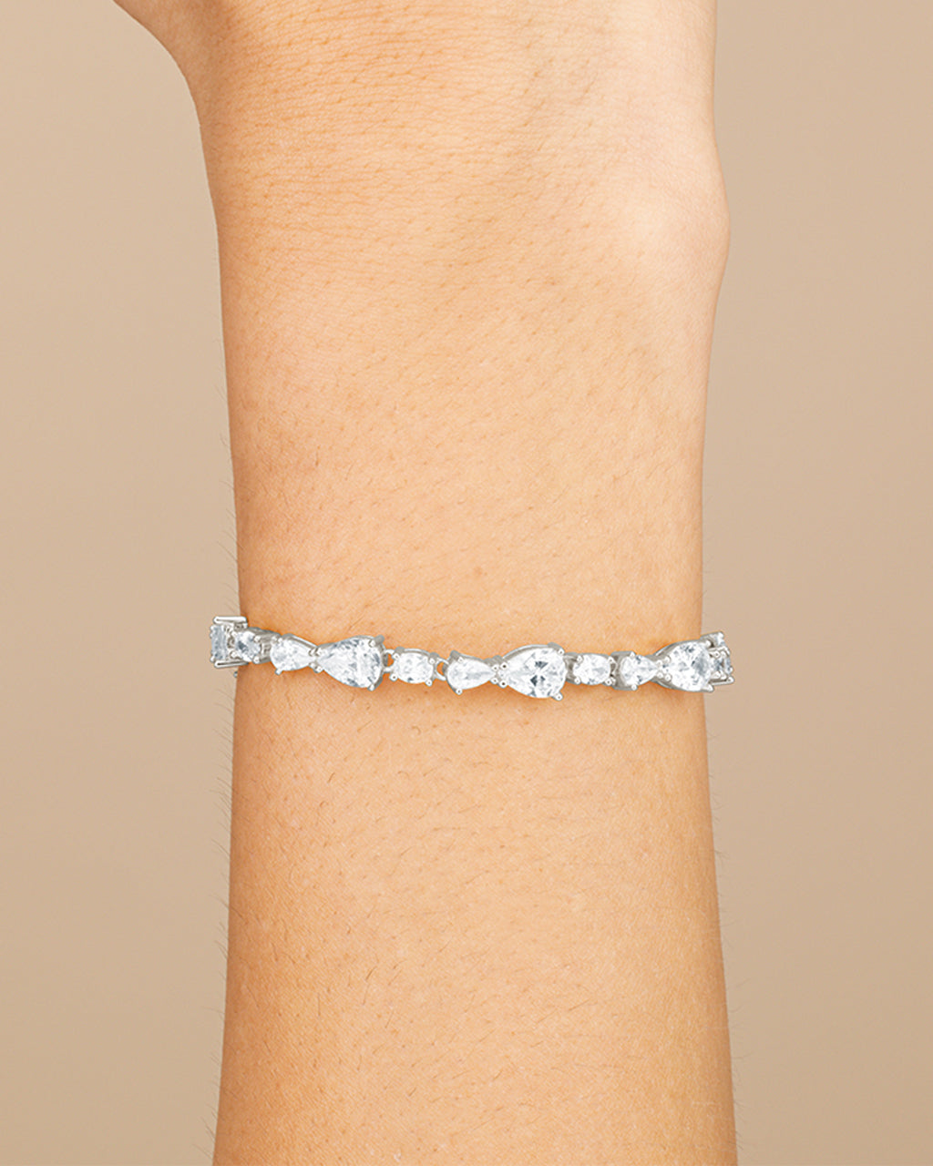 Sterling Silver Wyatt Cz Tennis Bracelet