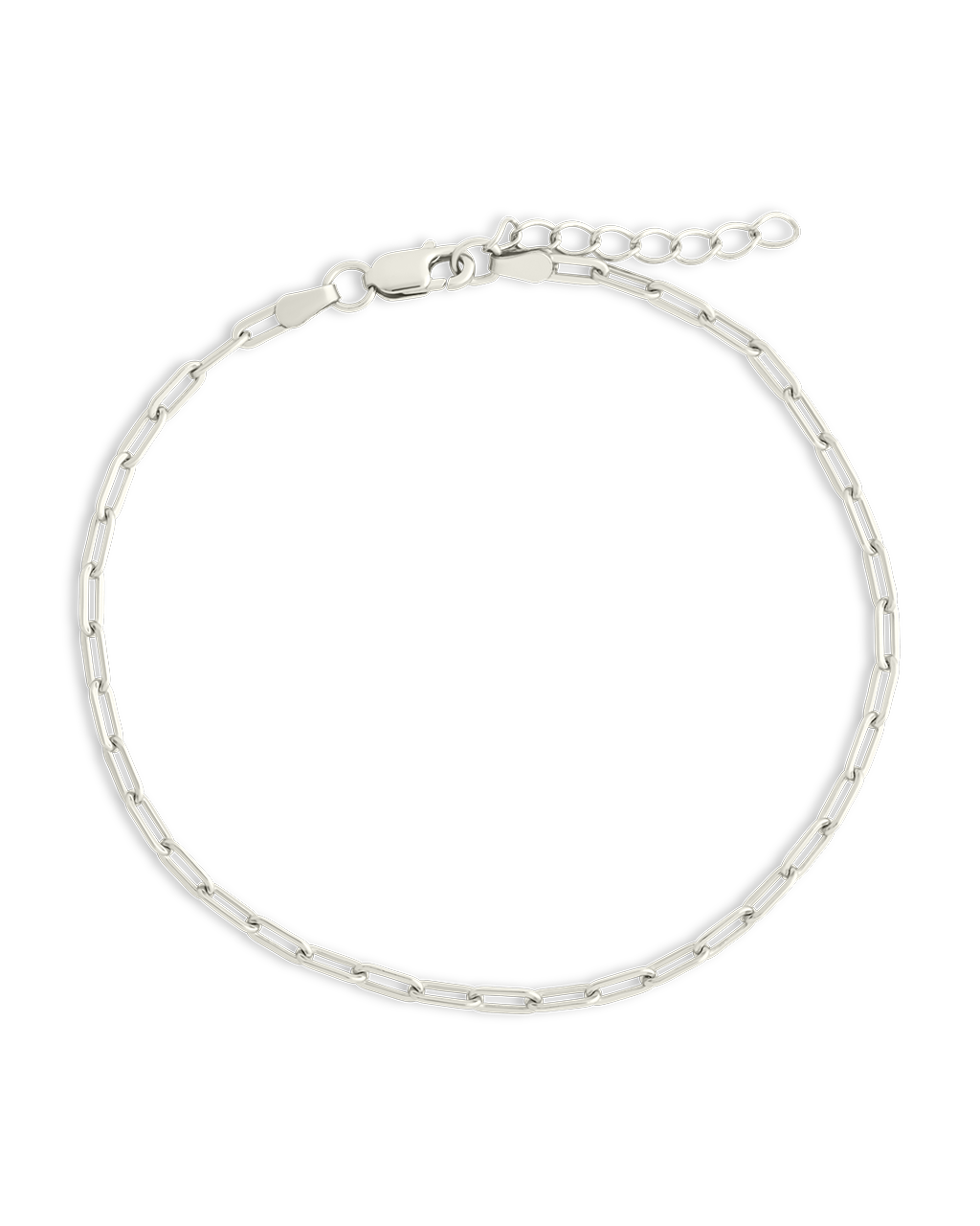 Sterling Silver Paperclip Chain Bracelet